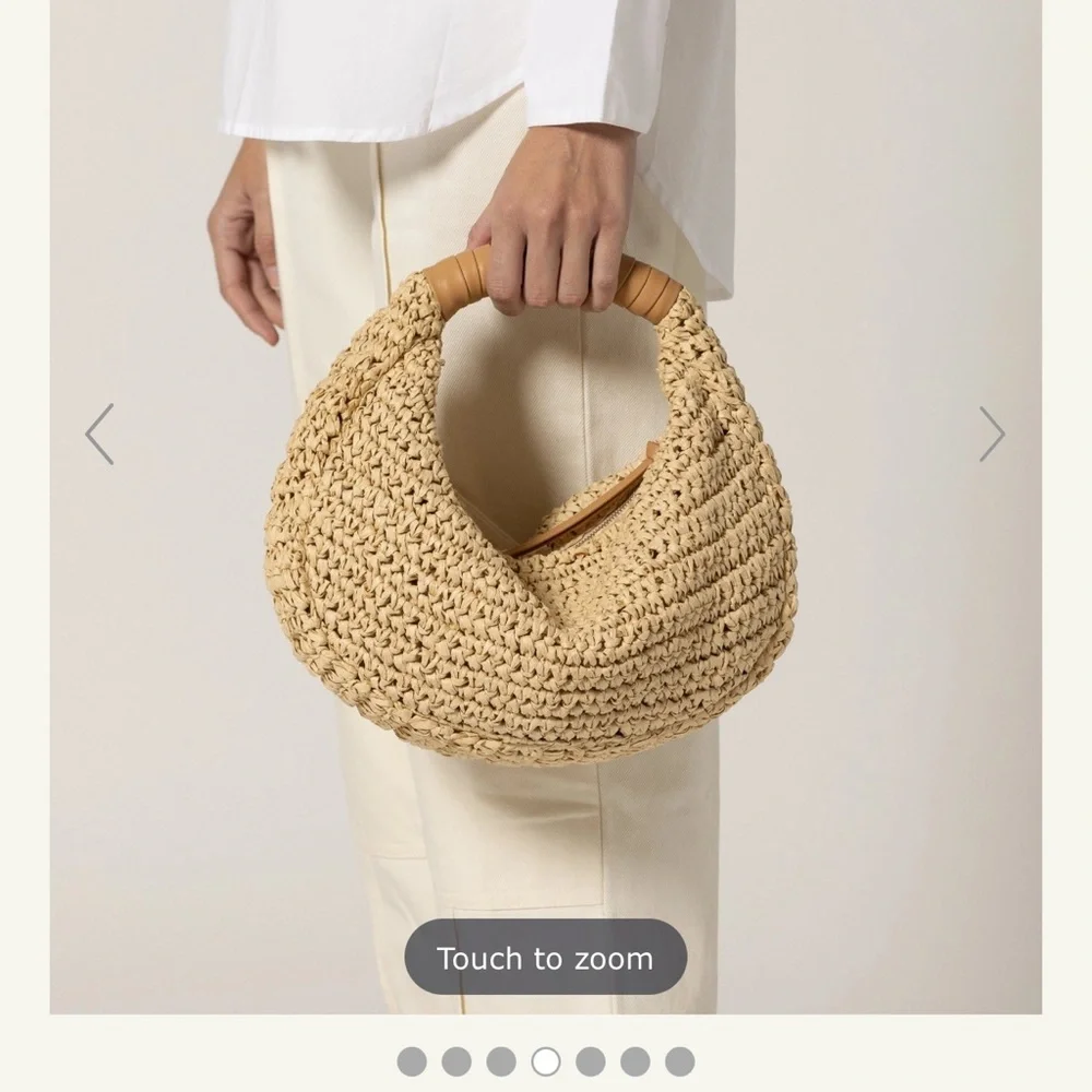 Cleobella Tan Woven Hobo Bag - Picture 2 of 5